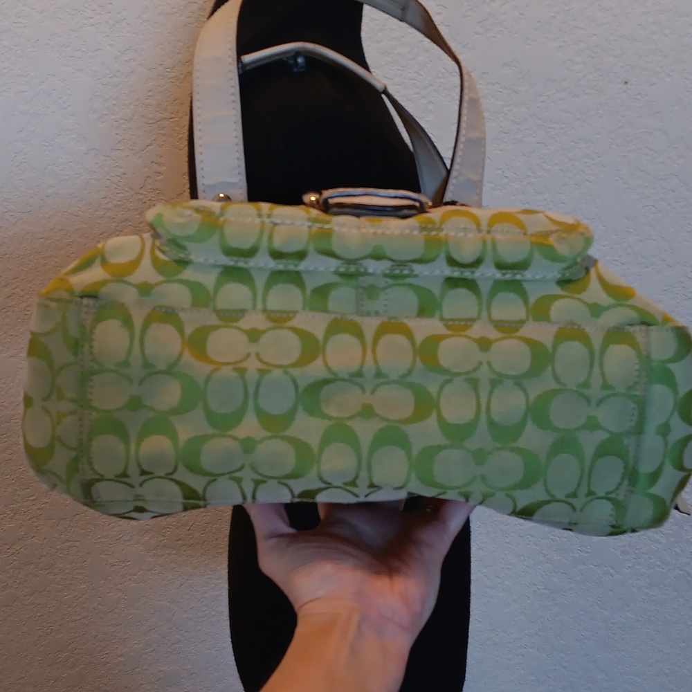 *Upcycled Coach Y2k Green Bag With Coach Ladybug 🐞 - Picture 8 of 17